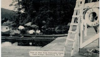 Sloatsburg York University Camp Lake Sebago Docks 1950 Ny