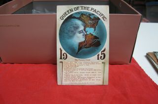 1915 Postcard Queen Of The Pacific 1915 Exposition California