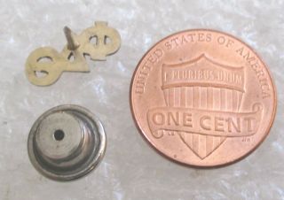 Vintage Phi Delta Theta ΦΔΘ Fraternity Greek Letter Lapel Pin or Tie Tack 2