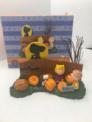 Dept 56 Peanuts “where Is The Great Pumpkin” Snoopy Linus Sally Resin Figurine