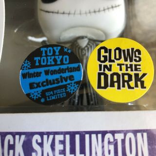 Jack Skellington Funko Pop Glow In The Dark - Winter Wonderland Toy Tokyo 504 7