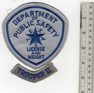 Texas Dept.  Of Public Safety License & Weight Trooper Ii
