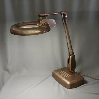 Vintage Dazor Magnifying Lamp Model 1470 Floating Industrial Light 24 Inch
