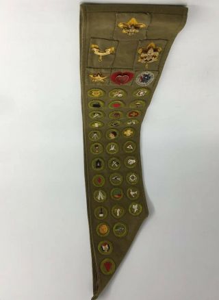 Vtg 1940s Eagle Type C Boy Scout Aviation Merit Badge Sash Eagle Scout Sash Xx1