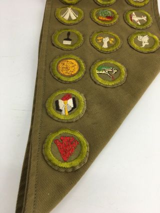 VTG 1940s Eagle Type C Boy Scout Aviation Merit Badge Sash Eagle Scout Sash XX1 3