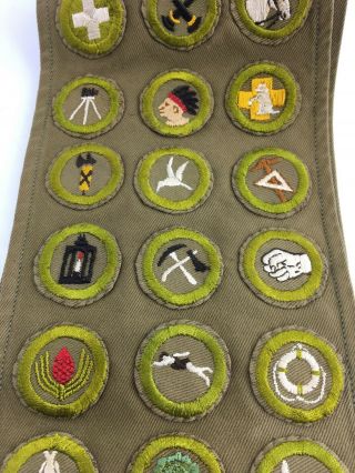 VTG 1940s Eagle Type C Boy Scout Aviation Merit Badge Sash Eagle Scout Sash XX1 6