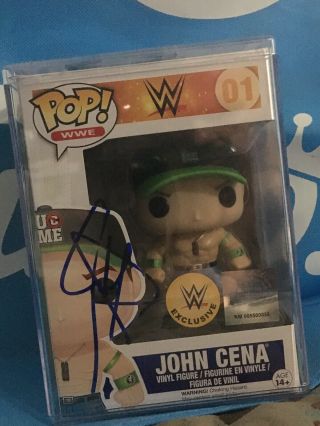 Funo Pop Wwe Exclusive John Cena Autographed