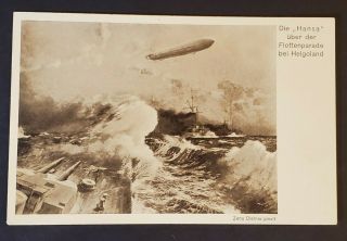 Michael Zeno Diemer Artist Zeppelin Painting Picture Advertising Postcard