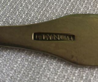 Southern North Carolina coin silver tablespoon - L Lynch of Hillsborough,  NC 2