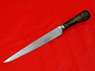 Antique Turkish Ottoman Kard Dagger Knife Sword Islamic Yataghan Yatagan 19 Cent