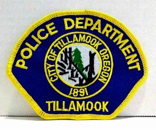 City Of Tillamook Oregon Police Department Police Patch