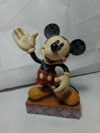 Jim Shore “your Pal Mickey " Figurine Disney Mickey Mouse 4008080 Approx 6”
