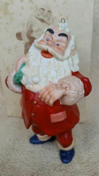Hallmark 1987 Favorite Santa Hand Painted Porcelain Christmas Ornament