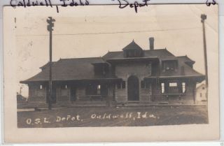 Rppc - Caldwell,  Idaho - Railroad Depot - 1909