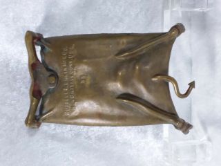 Antique Russell & Erwin Bronze Devil Card Tray/Ashtray 7