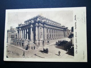 Royal Opera House,  Valletta,  Malta - Published By John Critien (1900s)