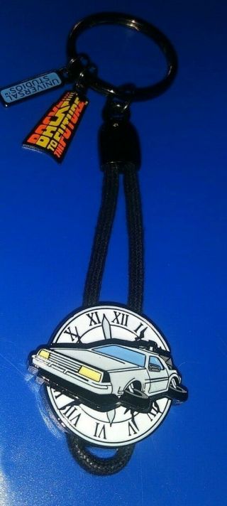 Universal Studios Theme Park Back To The Future Collectible Keychain Vintage