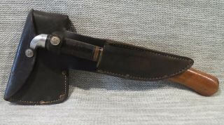 Vintage 1.  8 Lb Plumb Boy Scout Axe Knife Sheath Set Inches Long Circa Old