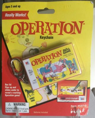 OPERATION GAME VINTAGE NOVELTY MINI KEYCHAIN 1998 HASBRO BASIC FUN 2