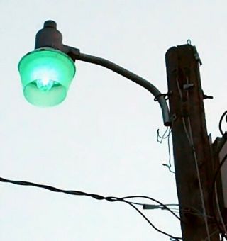 Vintage Norelco Philips Mercury Vapor Street Light Luminaire
