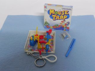 Mouse Trap Key Chain Basic Fun Key Ring Board Game Toy Fun Mini Milton Bradley