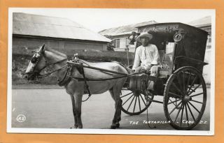 Cebu City Pi Philippines Old Real Photo Postcard