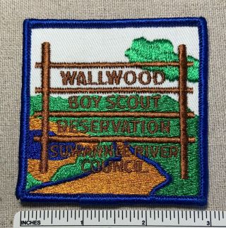 Vintage 1960s Wallwood Reservation Boy Scout Camp Patch Suannee River Council