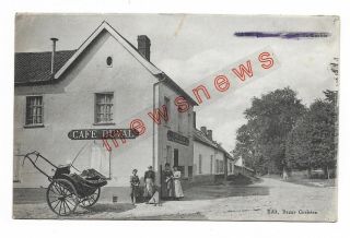 Vaux Sur Somme,  Rue De Corbie,  Cafe Duval 1917 Postcard 163q