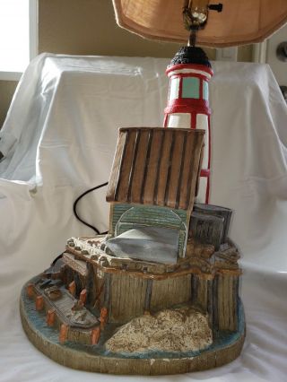 APSIT BROS OF CALIF 1978 Lighthouse Nautical Lamp Rare Vintage Collectible 6