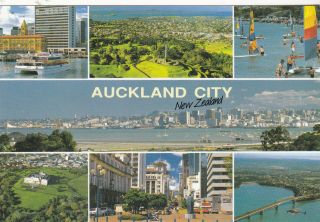 Postcard - " Auckland City ".  Zealand (51)
