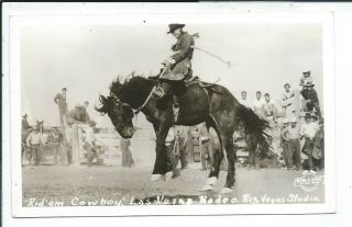 Las Vegas Nv Nevada Rppc Postcard Cowboys Rodeo
