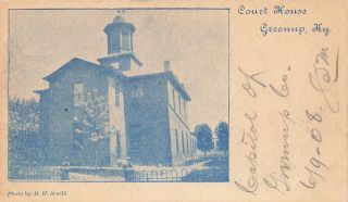 Vintage Postcard Greenup County Courthouse Greenup Kentucky