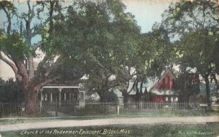 Vintage Postcard Church Of The Redeemer Episcopal Biloxi Mississippi