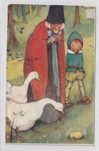 Vintage Postcard Artist Mabel Lucie Attwell Mother Goose Series 1910s
