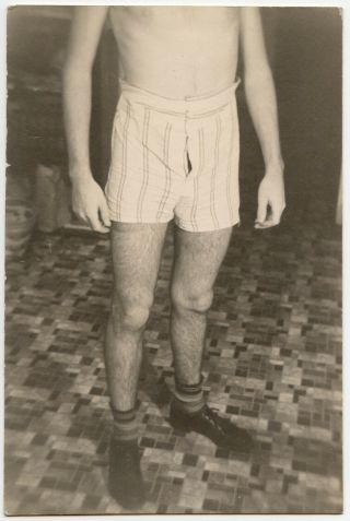 Sexy Legs 1940 Tight Shorts Darkroom Gay Interest Print