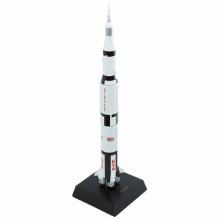 Nasa Saturn V Apollo Rocket With Capsule Model Desk Display Space 1/200 Es Moon