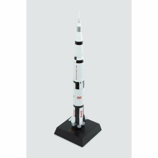 NASA Saturn V Apollo Rocket With Capsule Model Desk Display Space 1/200 ES Moon 4