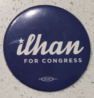 2018 Ilhan Omar Minnesota Democrat Congress Button " The Squad "