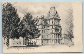 Postcard Nj Morris Plains State Insane Asylum Hospital C1907 U9