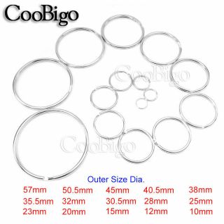 100x O - Ring Bag Toy Jewelry Part Accessories 10mm 57mm Normal Key Ring Key Chain