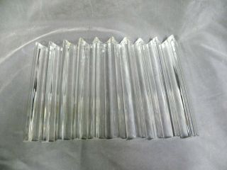 " 10 " Vtg Modern Eames Era Murano Venini Camer Chandelier Crystal Prism (a20)
