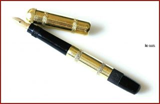 Montblanc N1 Italian continental 14 K Gold R 1920 safety Fountain pen/1920 5