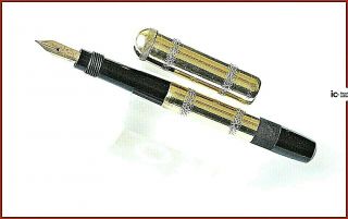 Montblanc N1 Italian continental 14 K Gold R 1920 safety Fountain pen/1920 6