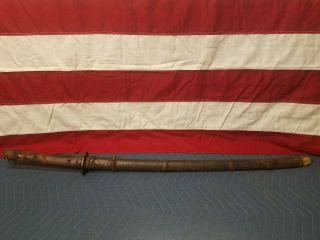 Samurai Sword From 1828 Signed Both Sides Of Blade With Letter Of Examination
