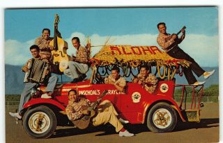 Adorable Aloha Jeep Early Statehood W Maui Tour Company C1961 Postcard Hawaii