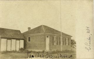 Chester,  Nh,  Old School House,  Udb,  Real Photo Postcard,