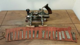 Keen Kutter No 64 Combination Plane Made By Stanley 45 Cutters Rods Slitter Shoe