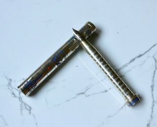 Omas INVISIBILIS Limited Edition Silver Fountain Pen with display box 2