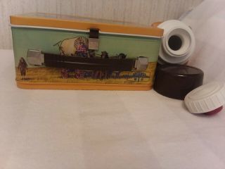 VINTAGE 1978 Nr.  LITTLE HOUSE ON THE PRAIRIE METAL LUNCHBOX & THERMOS 5