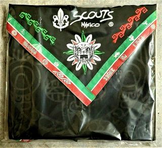24th 2019 World Scout Jamboree Wsj Mexico Contngt Neckerchief Necker In Plastic